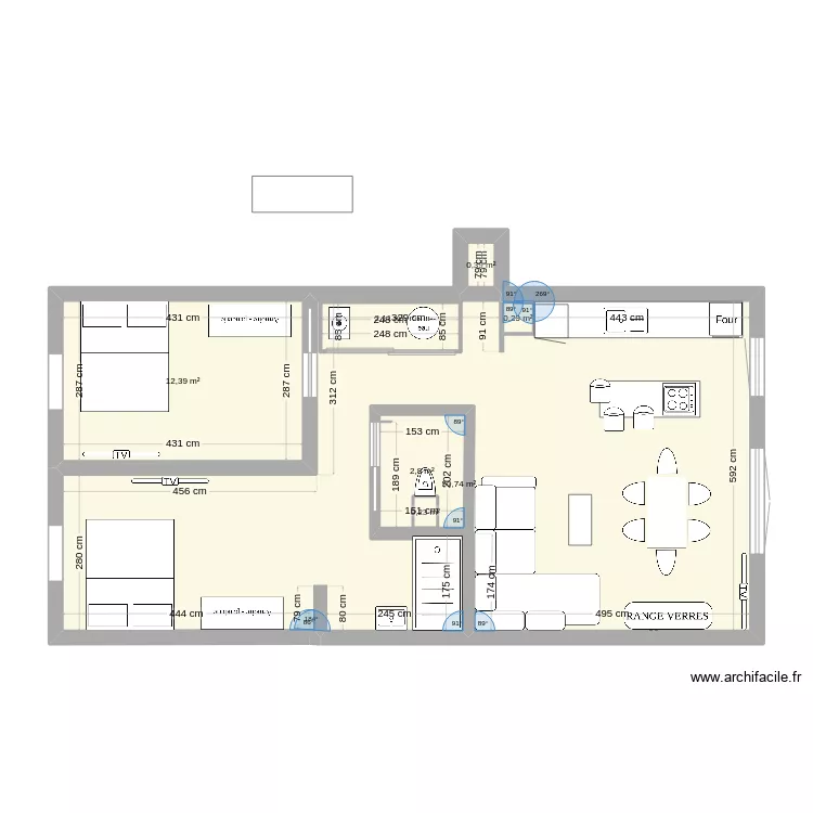 APPARTEMENT ELENA. Plan de 