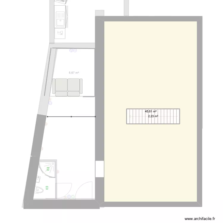 1 Er Ebauche. Plan de 4 Pièces et 83 m² 1 Er Ebauche. Plan de 4 Pièces et 83 m²