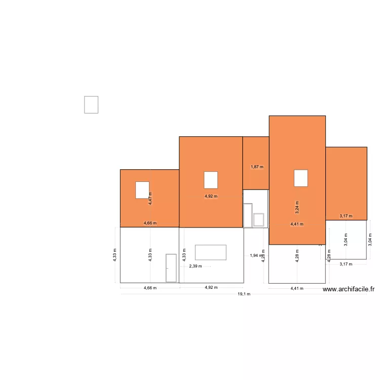 FACADE APRES PROJET. Plan de 