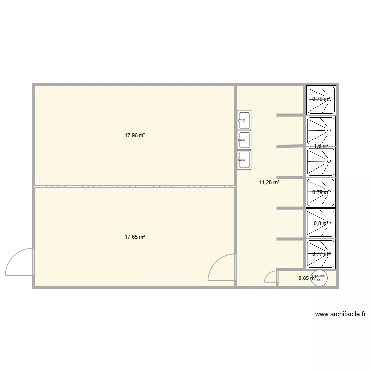 5 63009 assemblés. Plan de 9 et 52 m² 5 63009 assemblés. Plan de 9 et 52 m²