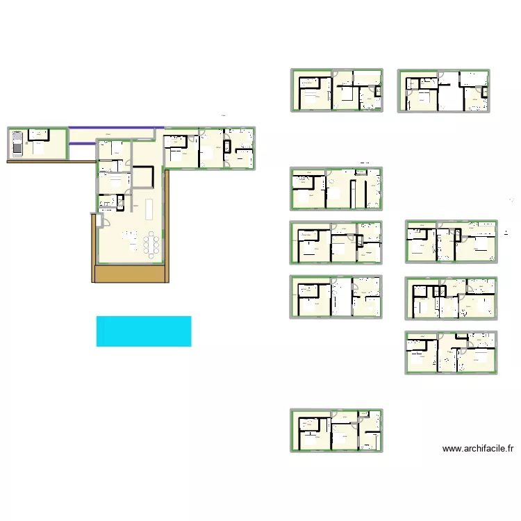 maison la sabine V6. Plan de 