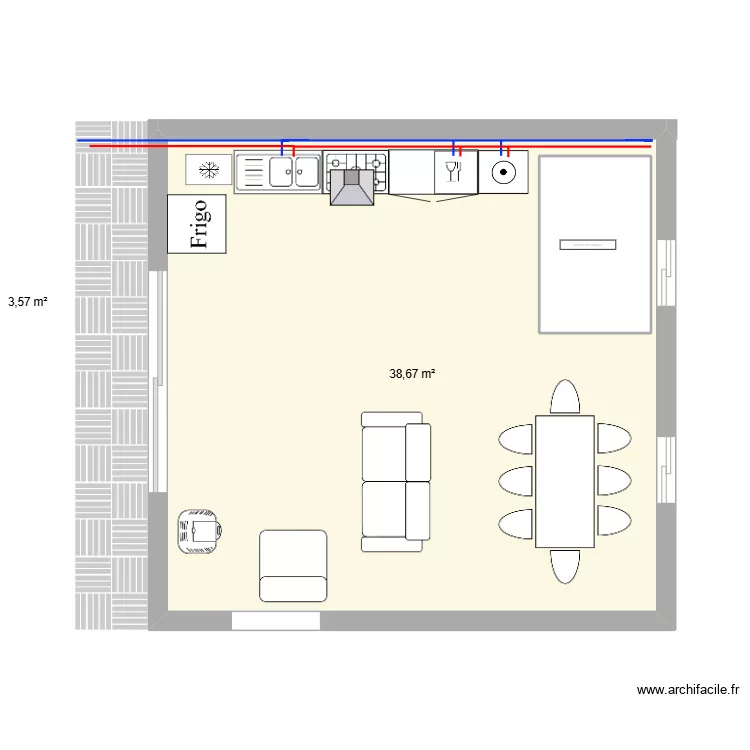 R1 La Llagonne.Mathias.plomberie. Plan de 