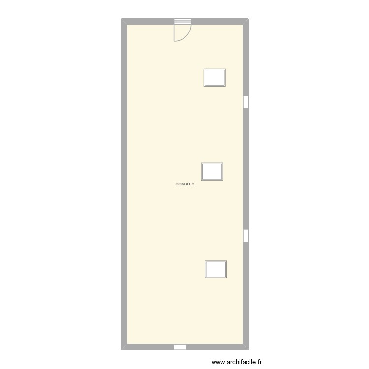 DENIS Julien combles état initial. Plan de 0 pièce et 0 m2 DENIS Julien combles état initial. Plan de 0 pièce et 0 m2