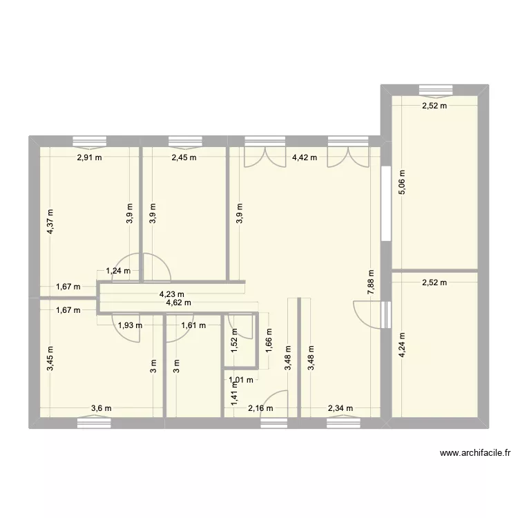 PradTar. Plan de 8  et 99 m²