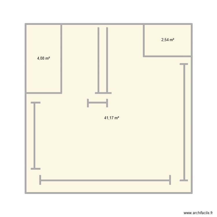 TULETTE. Plan de 3 pièces et 48 m2