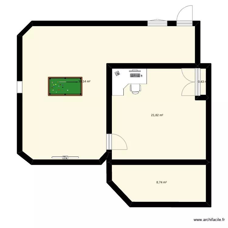 blah balh balls. Plan de 4 et 69 m² blah balh balls. Plan de 4 et 69 m²