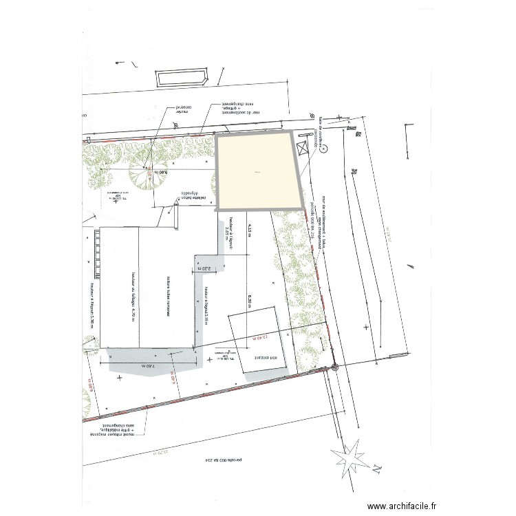 PROJET1. Plan de 1 pièce et 83 m2