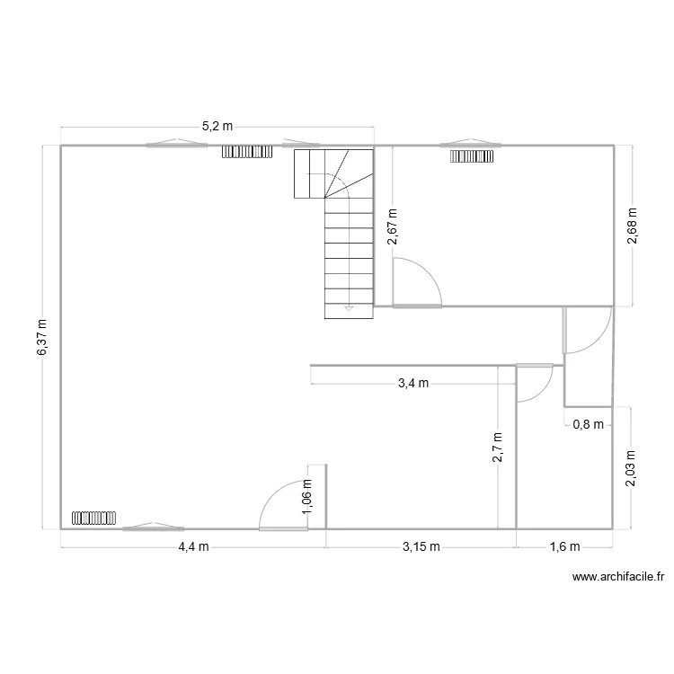 GIBOT Gauchy. Plan de 