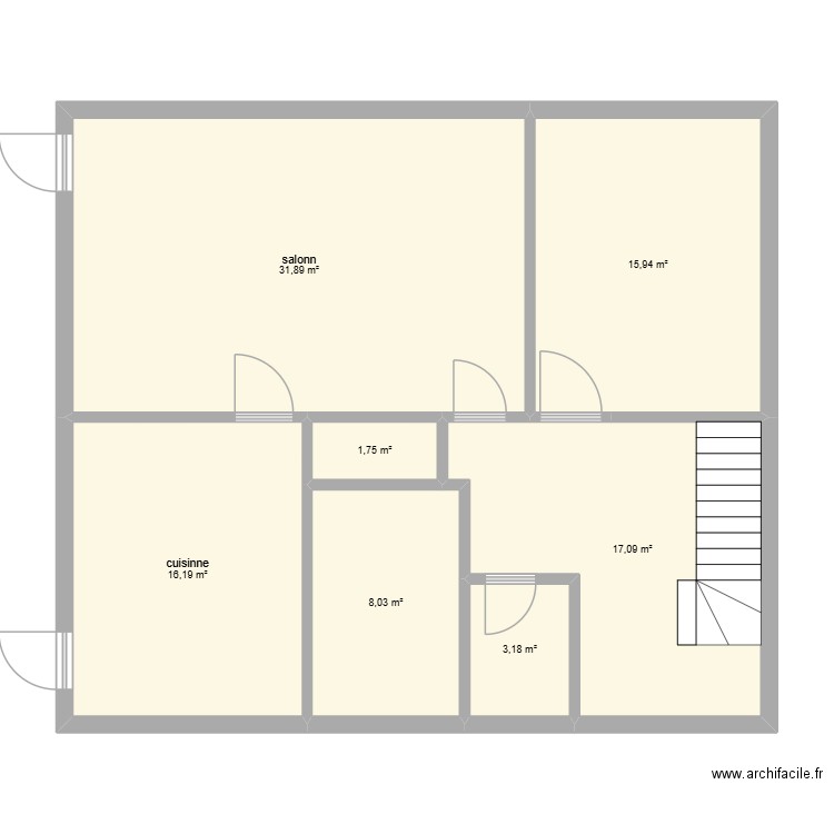 maison neewiller. Plan de 7 pièces et 94 m2
