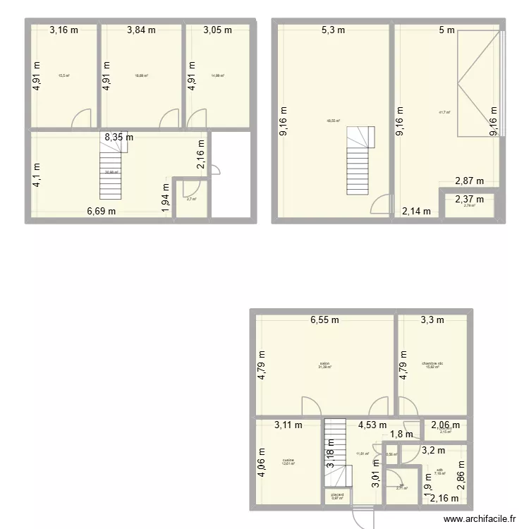 maison neewiller. Plan de 