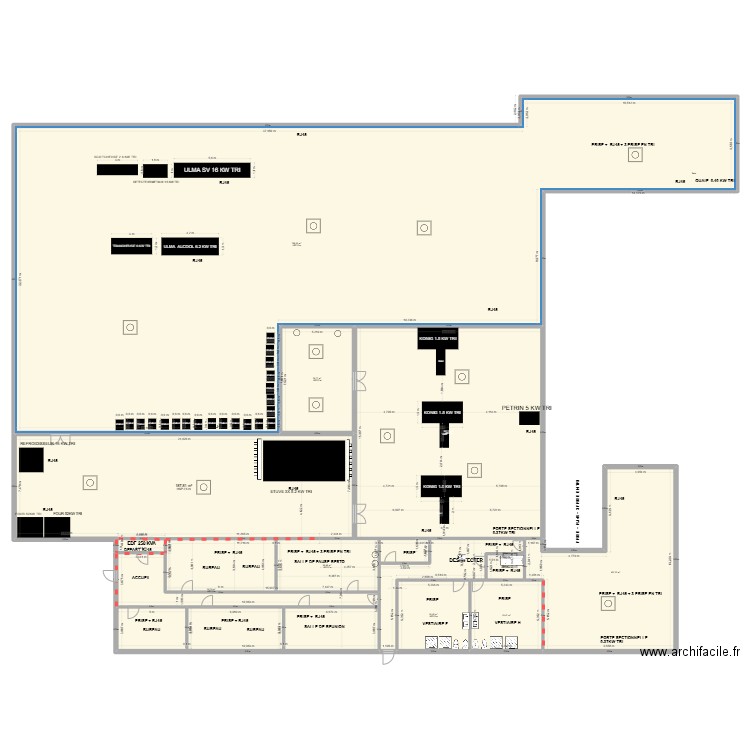 MARUIS020. Plan de 11 pièces et 1572 m2