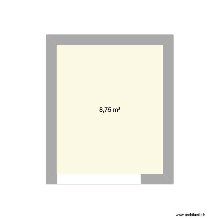 Cuisine DUCOLOMBIER. Plan de 1 pièce et 9 m2
