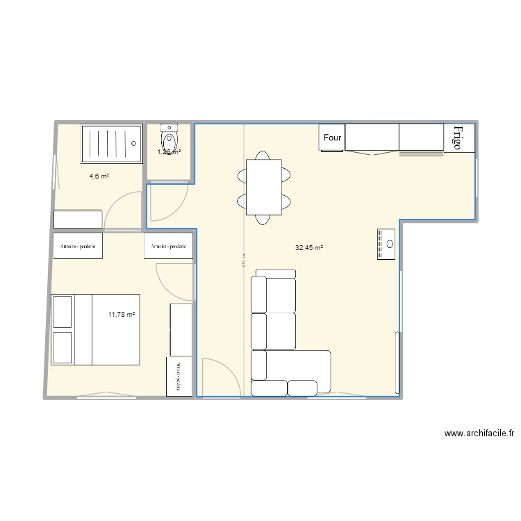 plans elec. Plan de 4 pièces et 50 m2