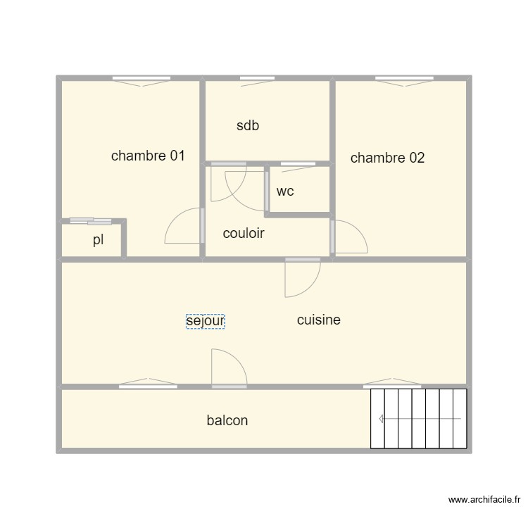 STAND ETAGE. Plan de 0 pièce et 0 m2