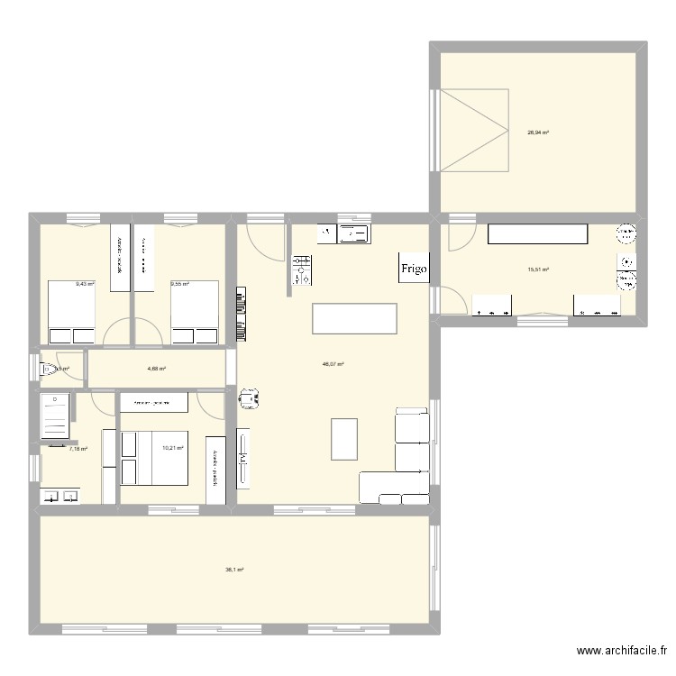 maison st prejet. Plan de 10 pièces et 167 m2