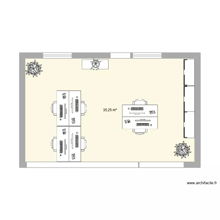 SERVICE APPROS 2026 - PROJET 1. Plan de 1  et 35 m²