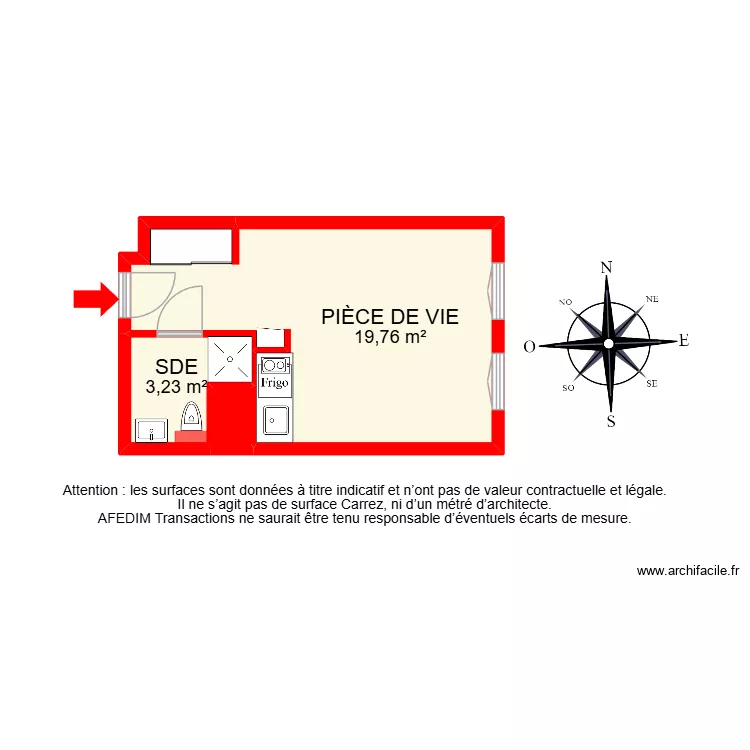 BI 34047. Plan de 3  et 24 m²