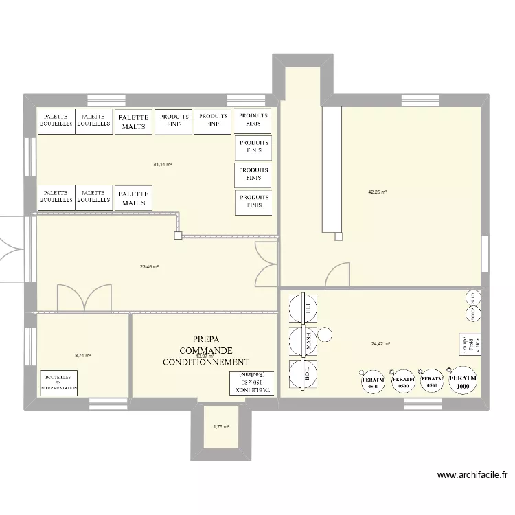 Ecurie Base. Plan de 
