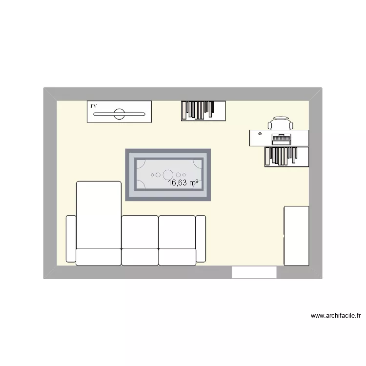 SALON 2026 SAM 2. Plan de 1  et 17 m²