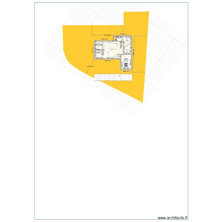 Maison L2. Plan de 8 pièces et 125 m2