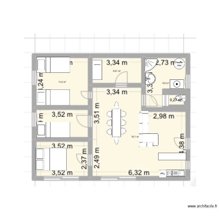 Maison de nos rêves. Plan de 1 pièce et 0 m2