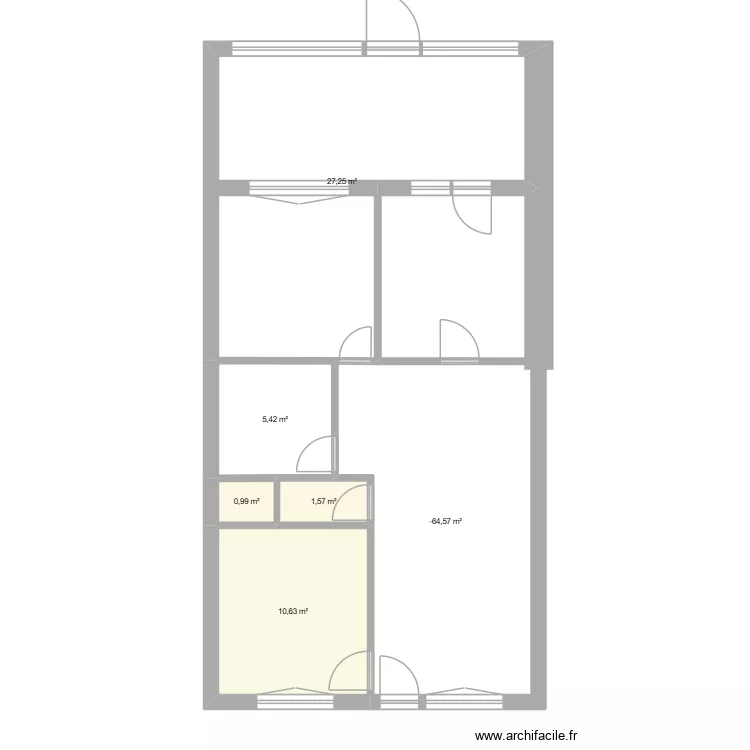 Chez la Nouvelle - Rez. Plan de 6  et 70 m²