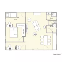 Esquisse toit plat ou une pente