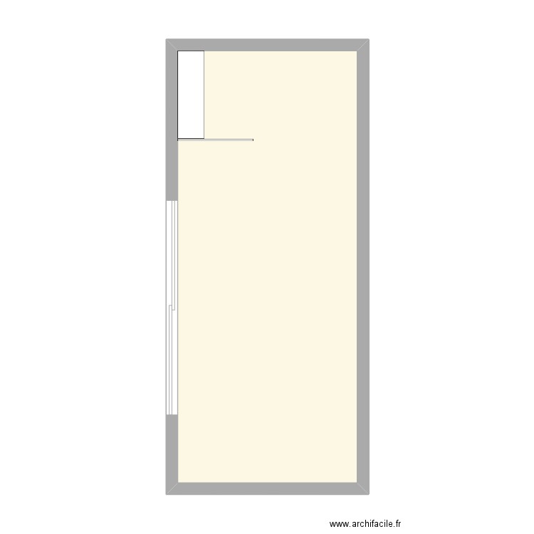briere salon. Plan de 1 pièce et 38 m2