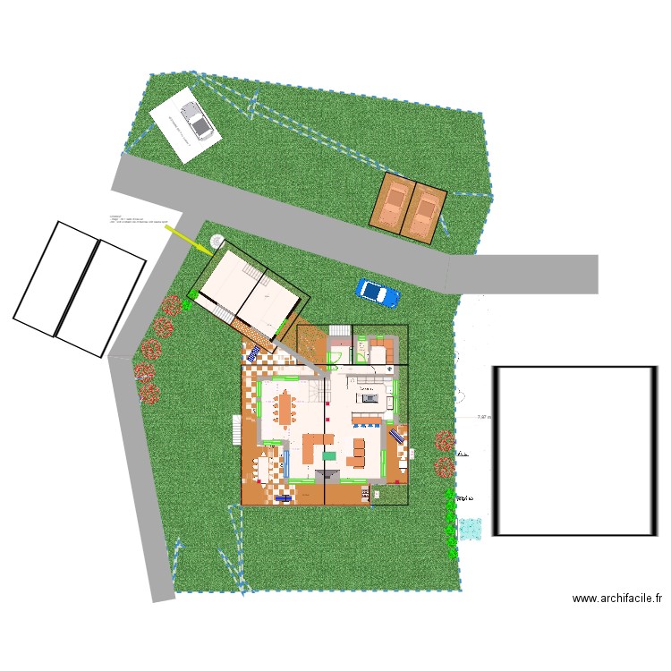 RC SAMOENS esc CENTRE. Plan de 3 pièces et 38 m2