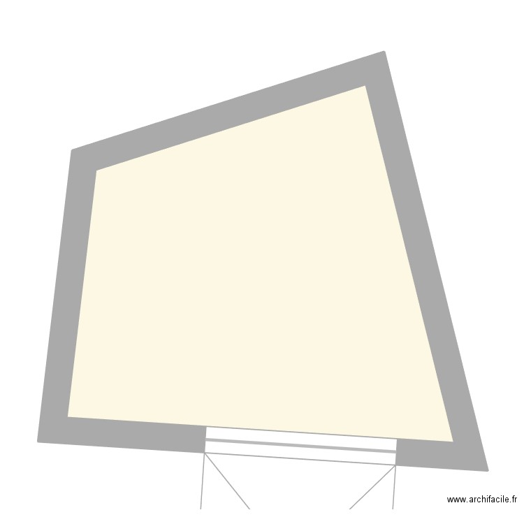 PLAN bleymard. Plan de 1 pièce et 36 m2