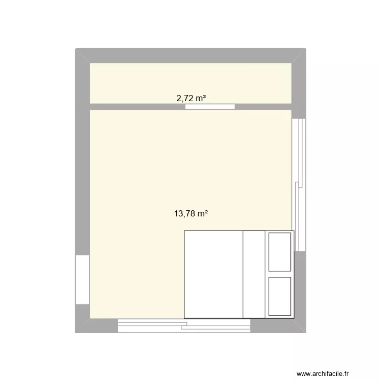 chalet. Plan de 2 et 17 m² chalet. Plan de 2 et 17 m²