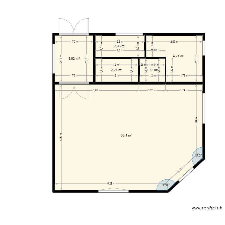 PLAN LOGEMENT GARDIEN 21 DEC. Plan de 6 pièces et 48 m2