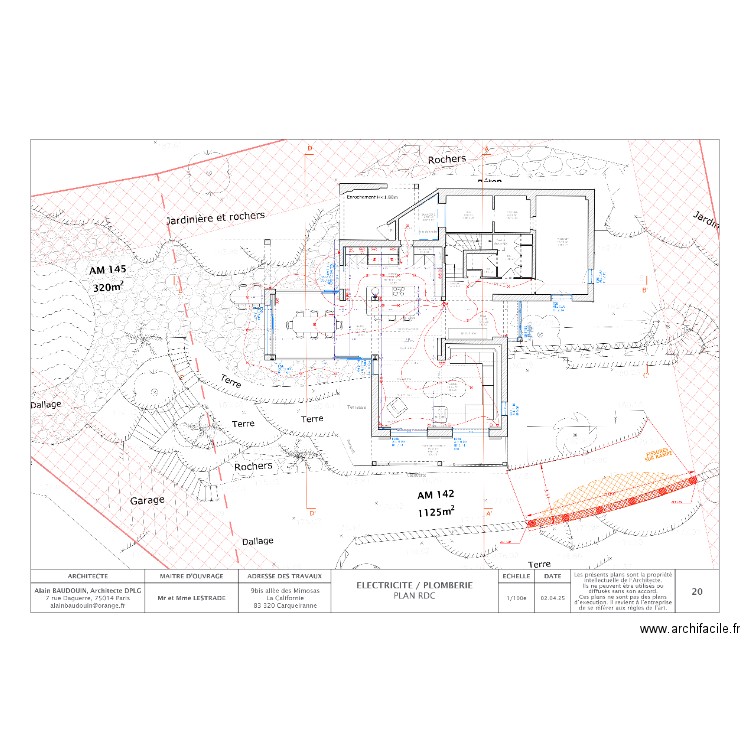 carq rdc. Plan de 0 pièce et 0 m2