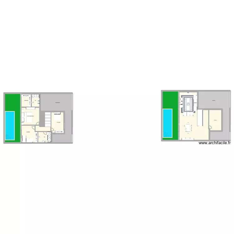 SOUKRA RDC. Plan de 18  et 355 m²