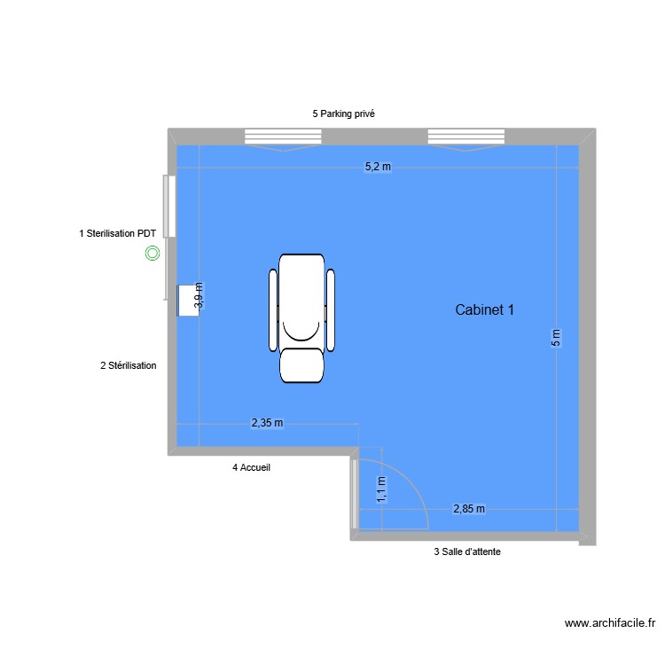 10448 Cabinet 1. Plan de 0 pièce et 0 m2