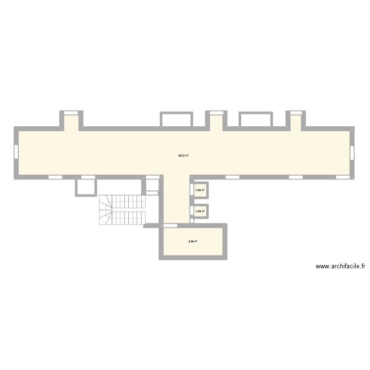 etage 8. Plan de 4 pièces et 73 m2