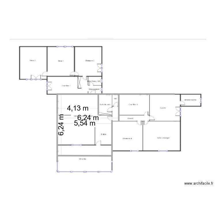 origine. Plan de 0 pièce et 0 m2