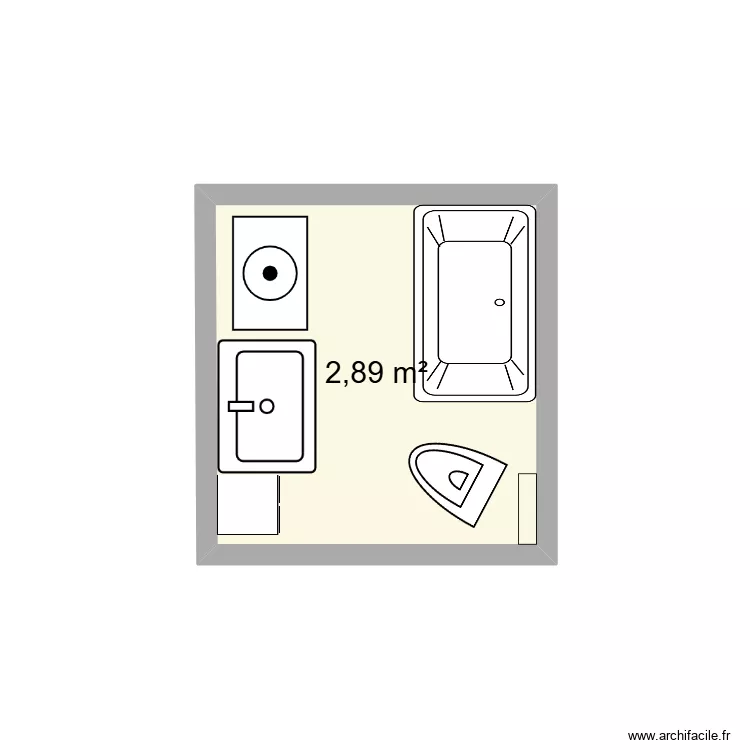 Salle de bains. Plan de Salle de bains. Plan de
