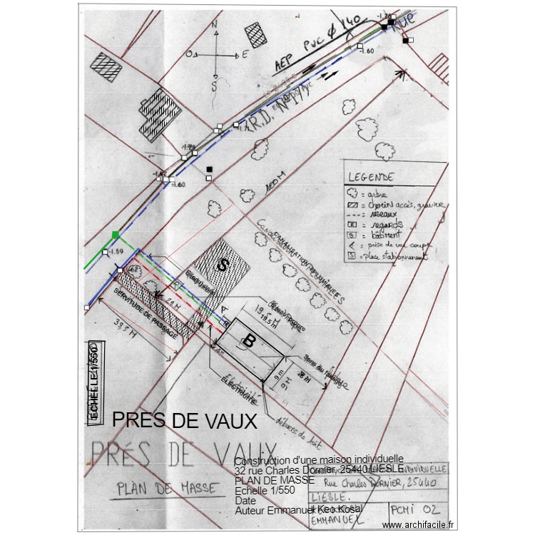 Plan de masse. Plan de 0 pièce et 0 m2