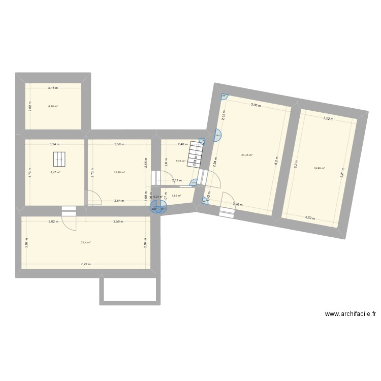 Maison. Plan de 0 pièce et 0 m2