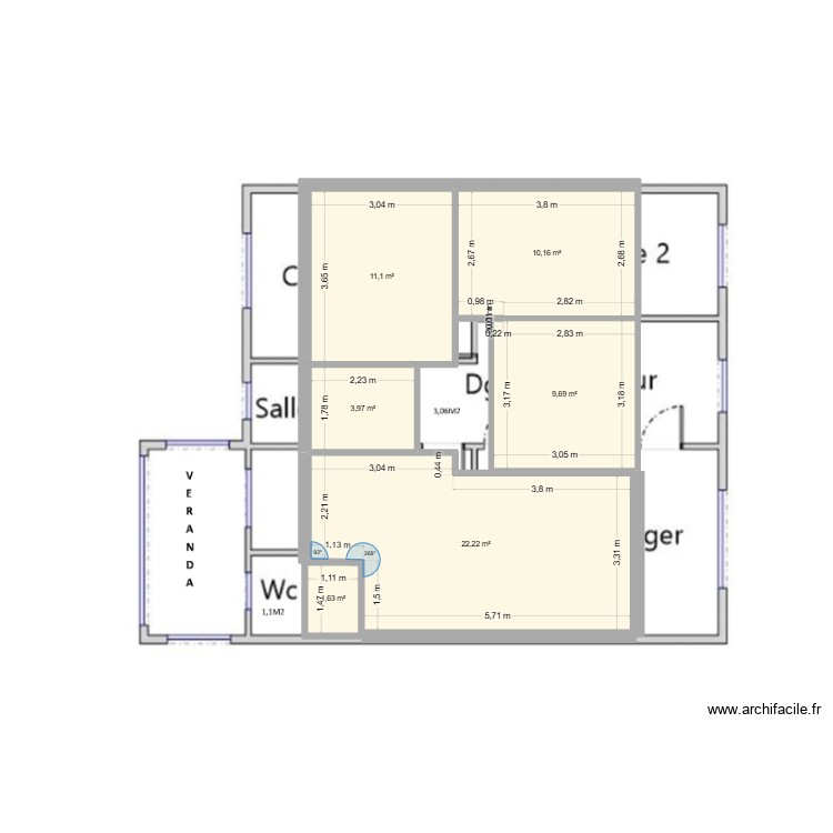 laon RDC. Plan de 0 pièce et 0 m2
