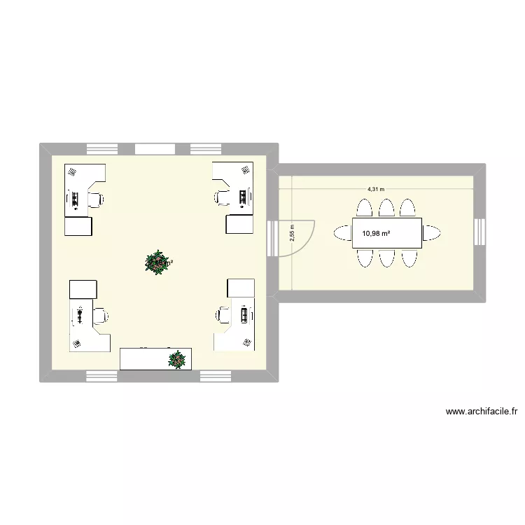 proposition 1. Plan de 2  et 34 m²