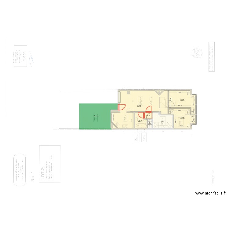 test2222. Plan de 12 pièces et 74 m2