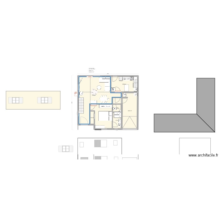 06.06 carre. Plan de 20 pièces et 164 m2