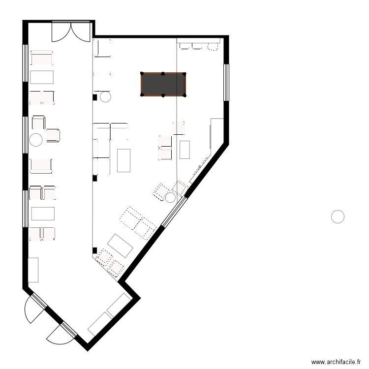 hpm lounge 2. Plan de 1 pièce et 98 m2