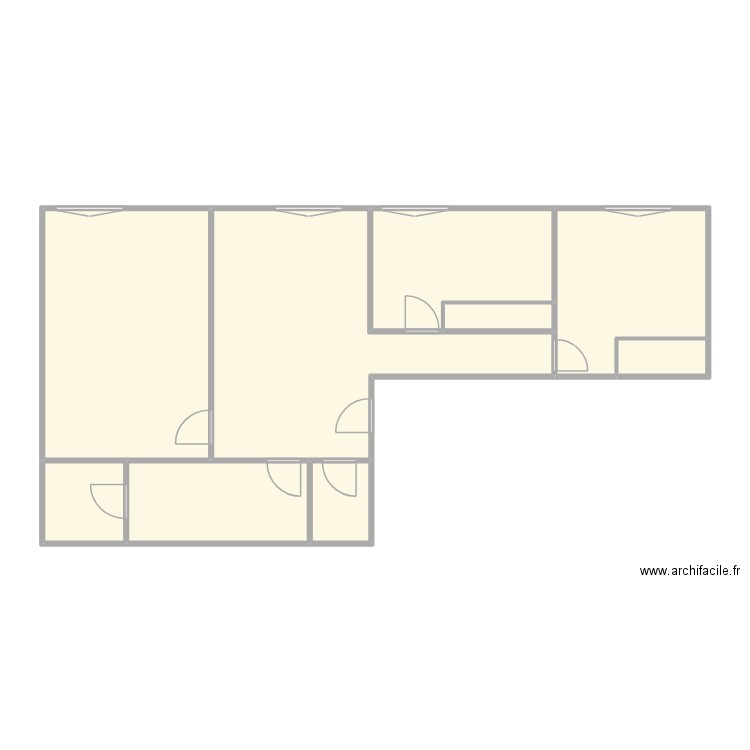 APPART CHARRIER. Plan de 9 pièces et 89 m2