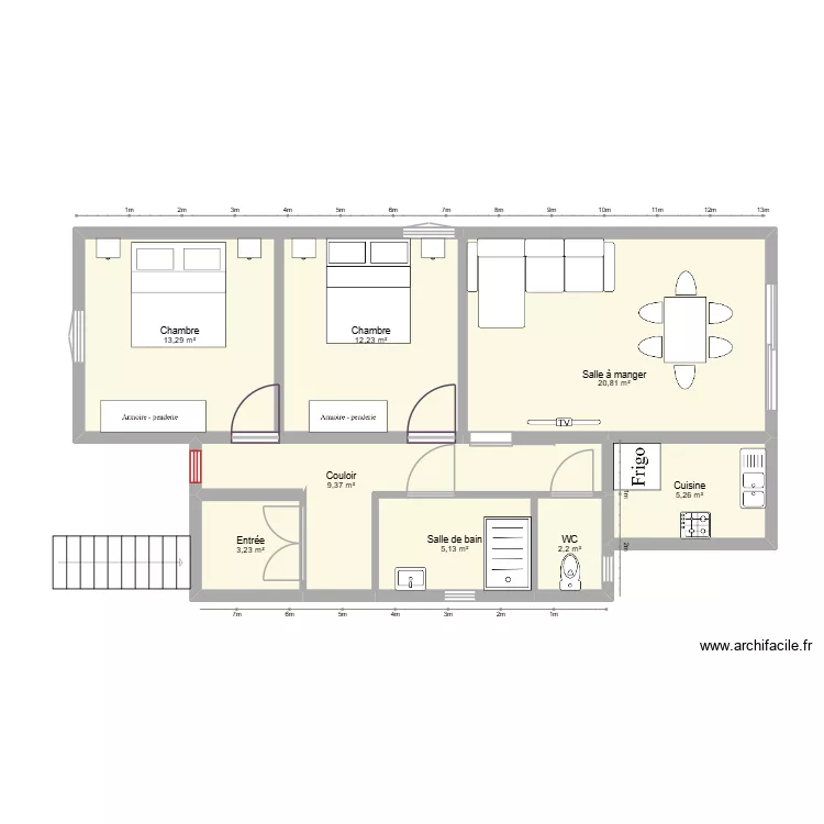 studio. Plan de 8 et 72 m² studio. Plan de 8 et 72 m²