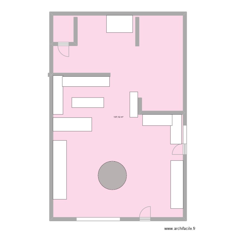 PLAN MATY FLEURS. Plan de 1 pièce et 137 m2