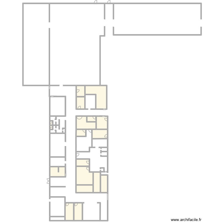 réserve. Plan de 16 pièces et 196 m2