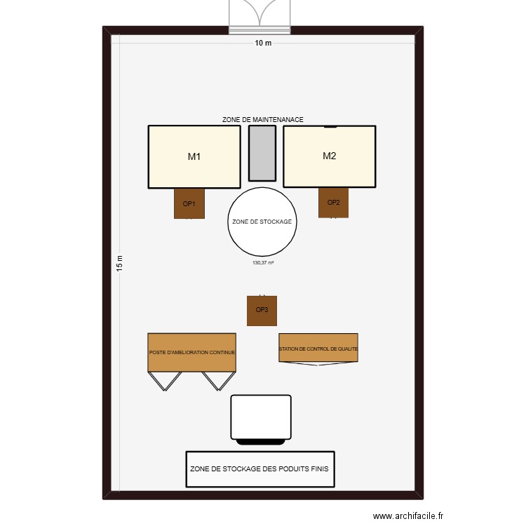pjc. Plan de 5 pièces et 169 m2